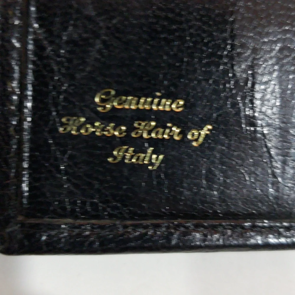 Black Genuine Horse Hair Bi-Fold Long Wallet – Slim Unisex Design